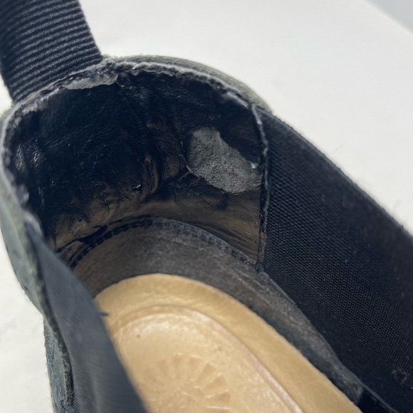 ASOS Boots Mens 6 Chelsea Navy Nubuck Leather Elastic Sides Heel Grip Tread Tab - Picture 13 of 14